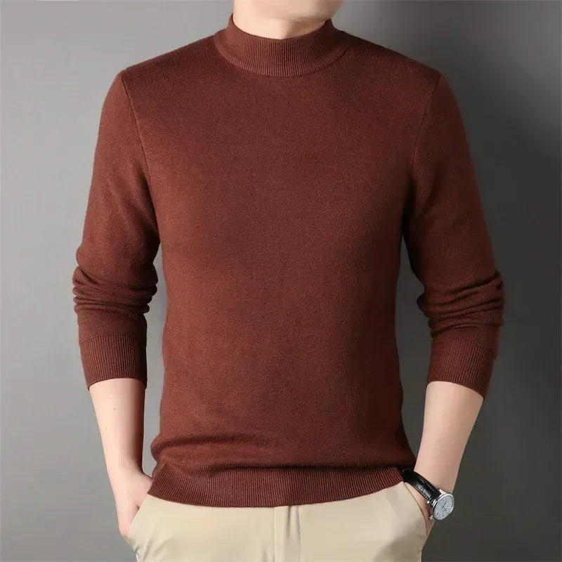 Brand New Men's Cashmere Sweater Half Turtleneck Men IN USA.