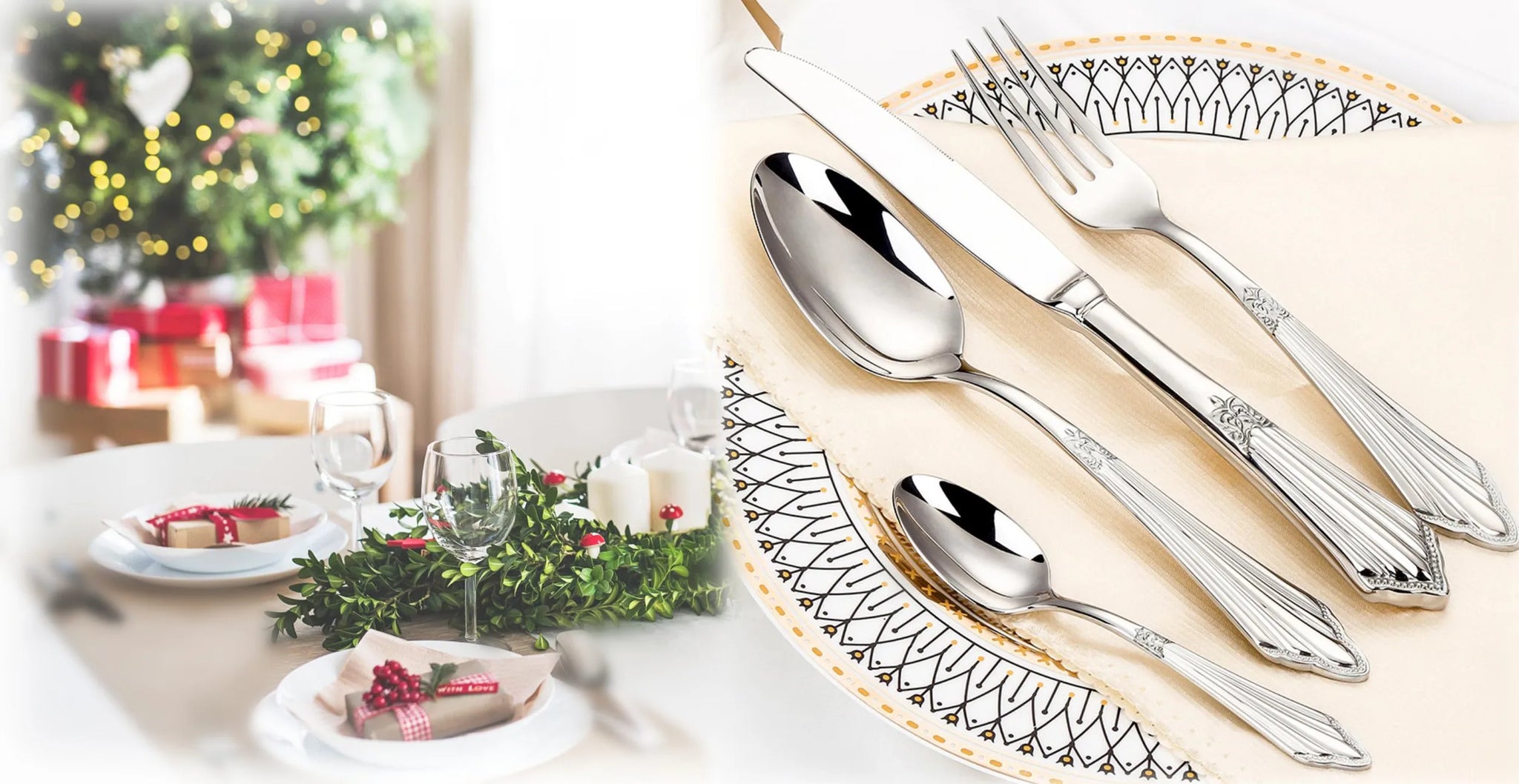 PCS Luxury Gold Plated Flatware Set Dishwasher Safe