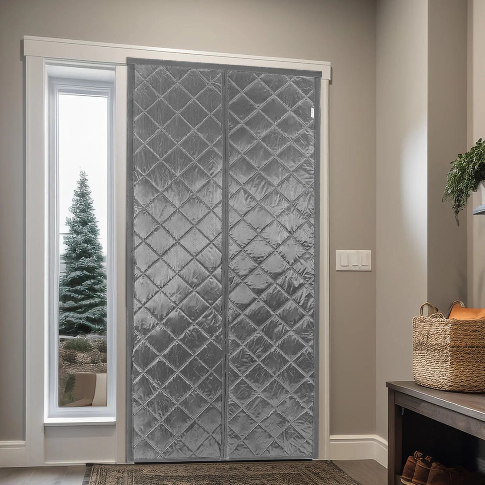 Magnetic Thermal Insulated Door Curtain Doorway Waterproof Door Cover in USA