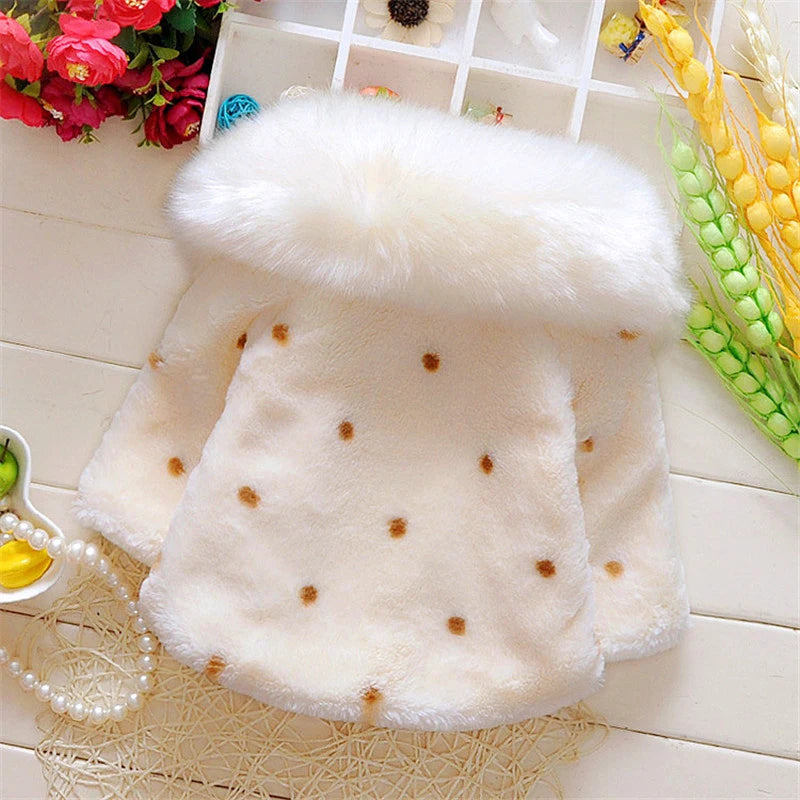 Baby girl clothes winter coat thick warm wool in USA