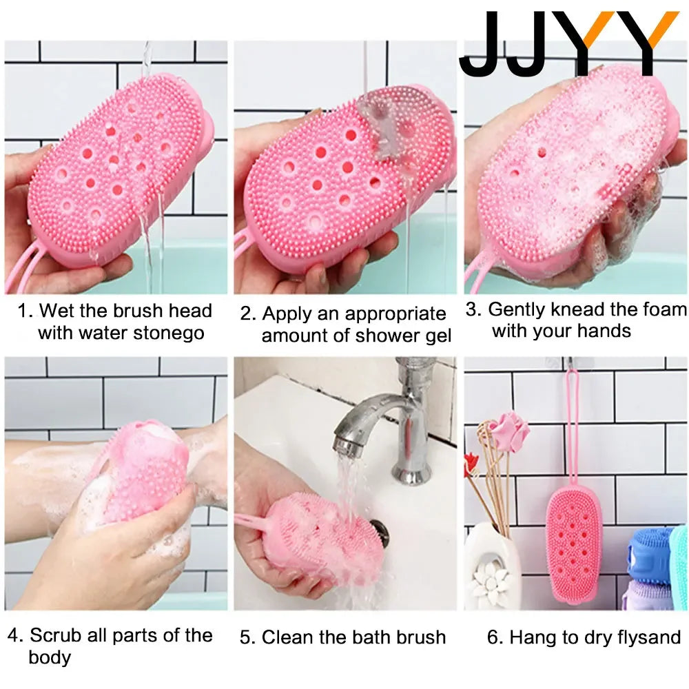 Scrubber Bath Exfoliating Scrub Sponge Shower Brush in USA