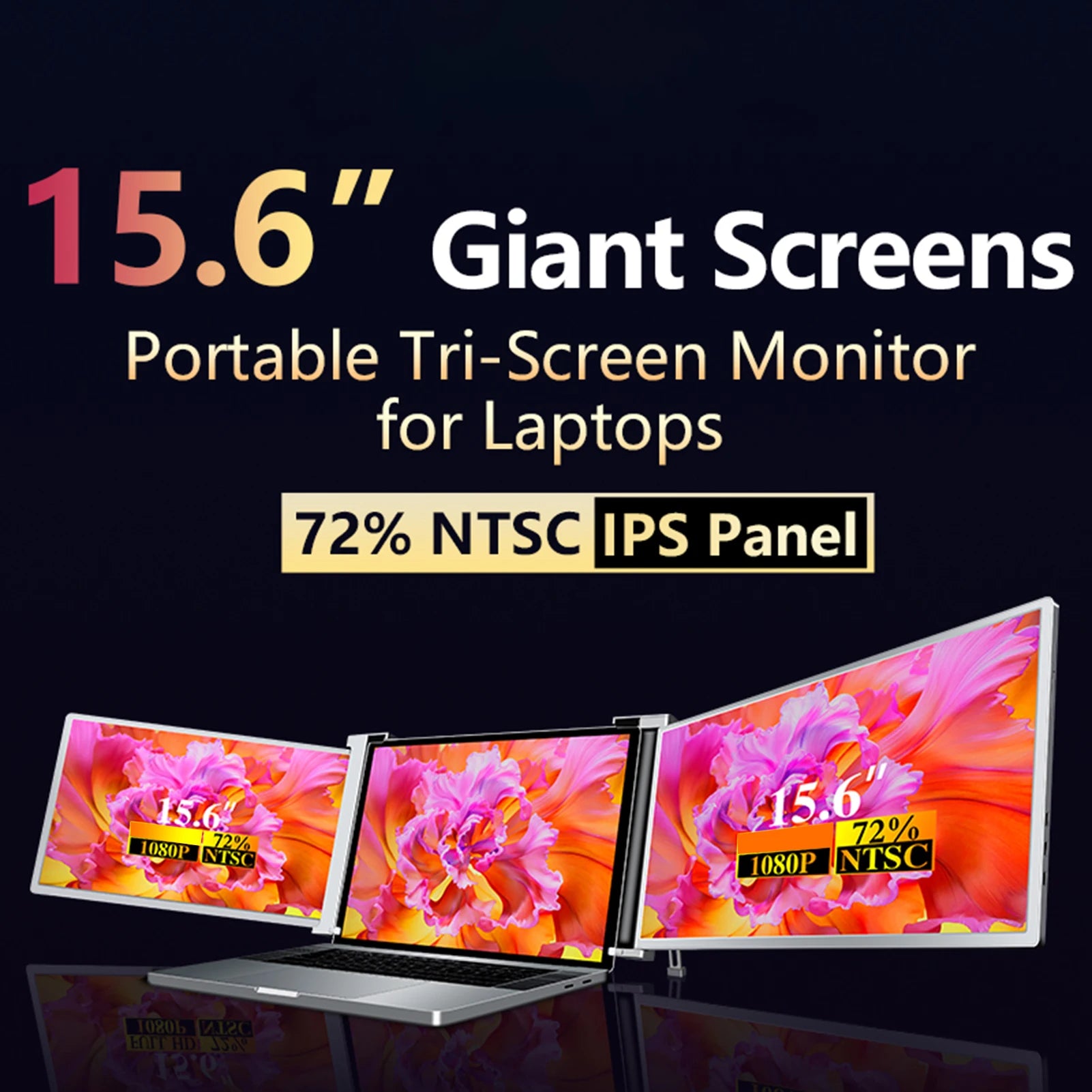 Portable Triple-screen Monitor Laptop Expansion Screen IN USA.