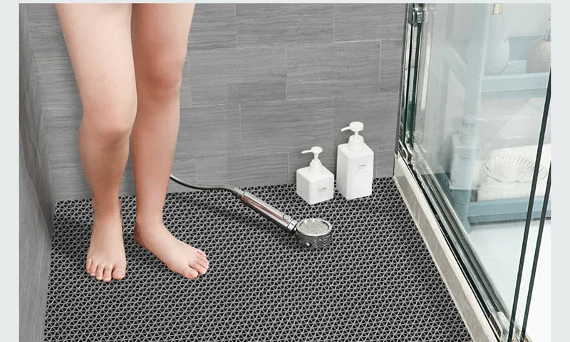 NEW Bathroom Carpet Honeycomb Foot Mat Bathroom Anti-slip