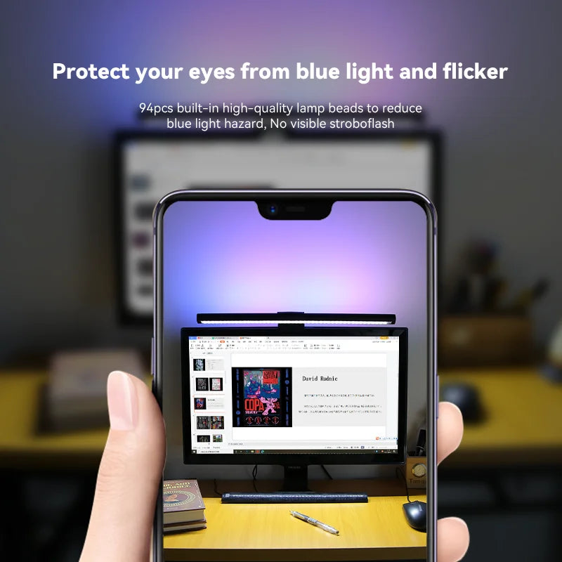 Curved Monitor Light Bar Rgb Computer Screen Lamp Dimmable Backlight H