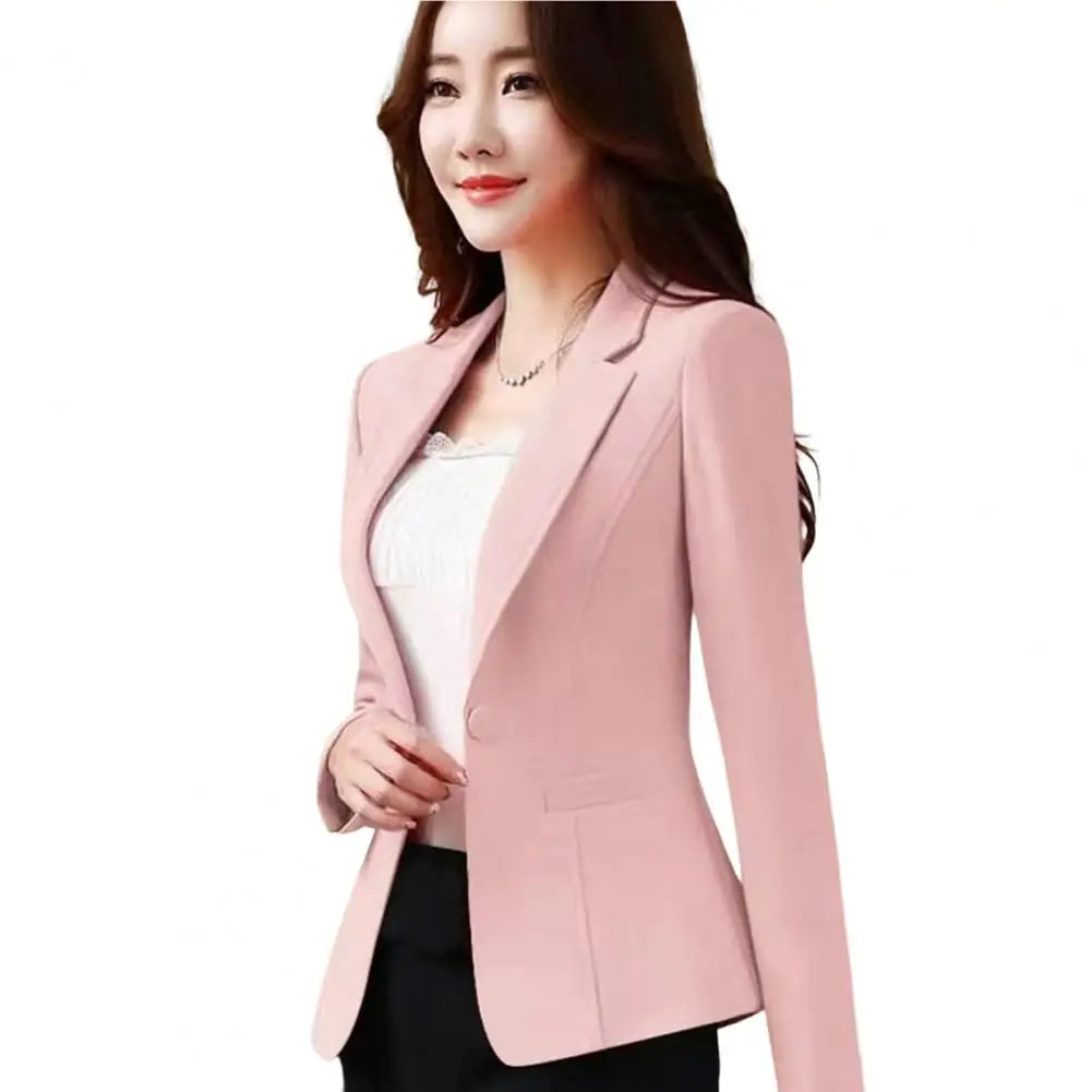 Slim Fit Korean Suit Coat Women Blazer Streetwear in USA