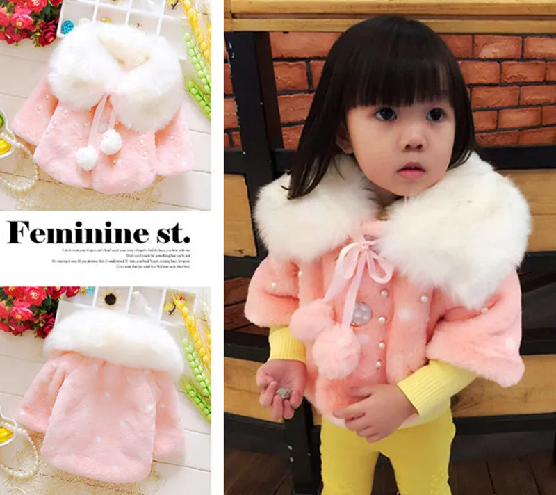 Baby girl clothes winter coat thick warm wool in USA