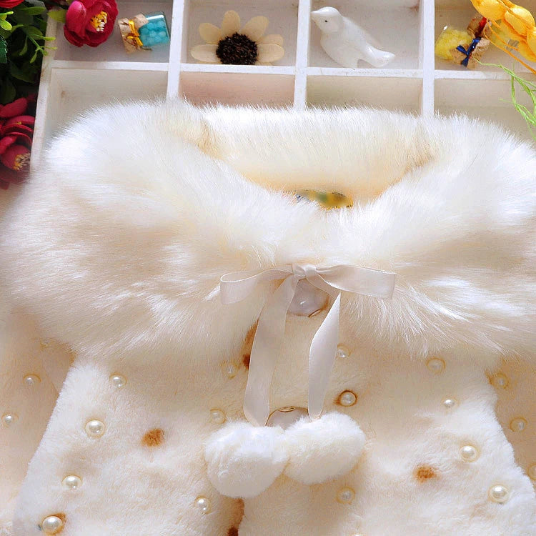 Baby girl clothes winter coat thick warm wool in USA