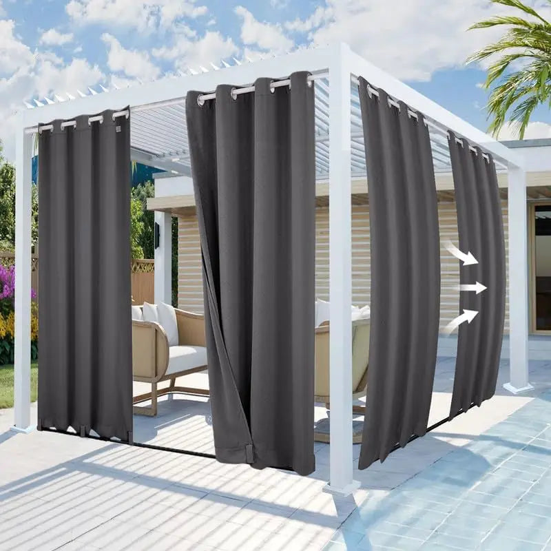 Blackout Curtains Outdoor Super Soft Thermal Insulation Curtains in USA