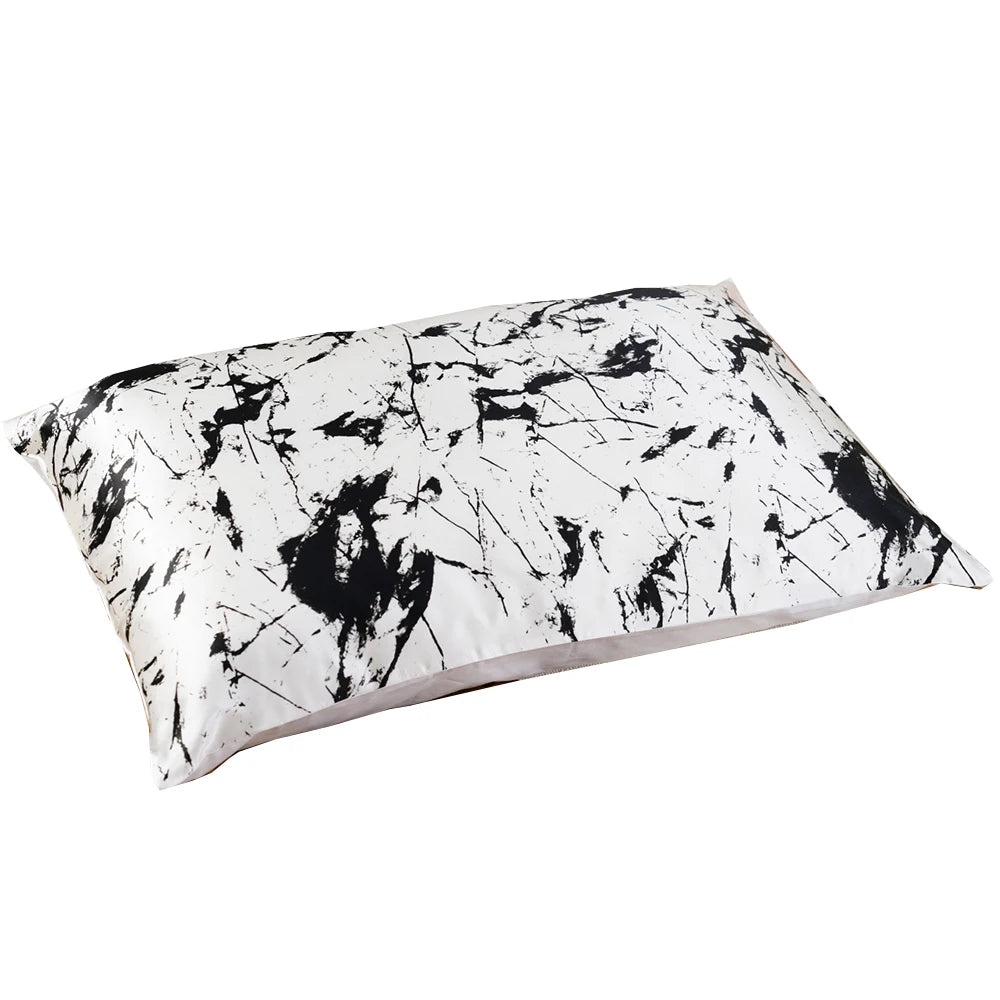 Silk Pillowcases Set With Cotton Underside And Hidden Zipper