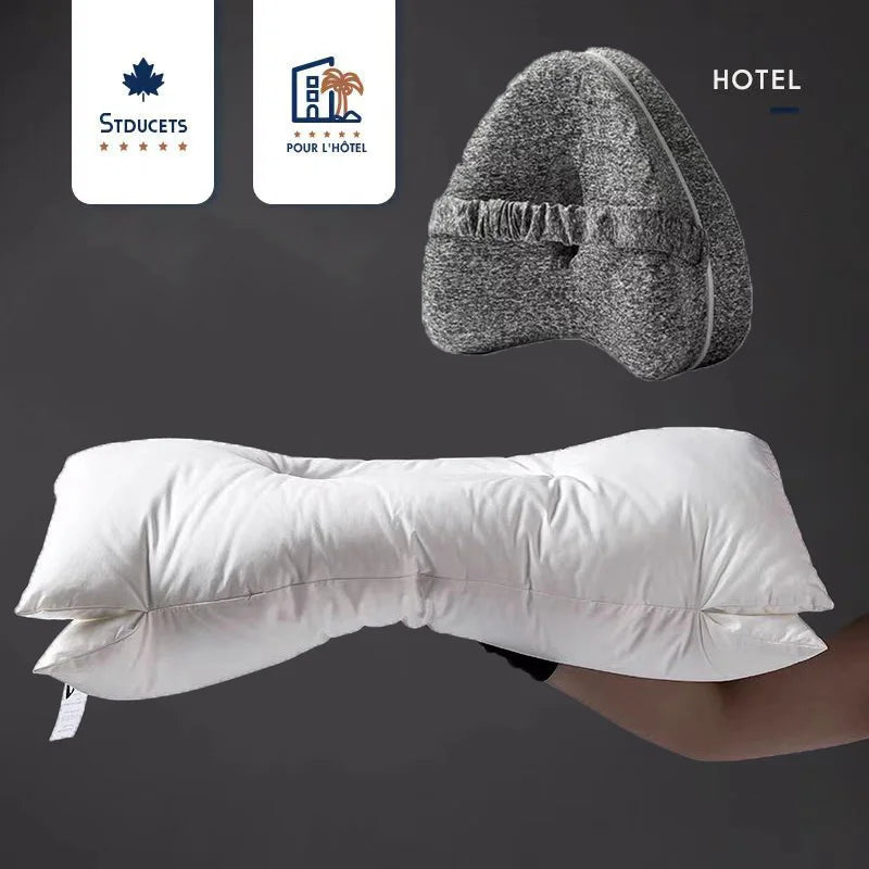 1PCS Pillows Soft Feather Velvet Neck Pain Relief Help Sleep in USA