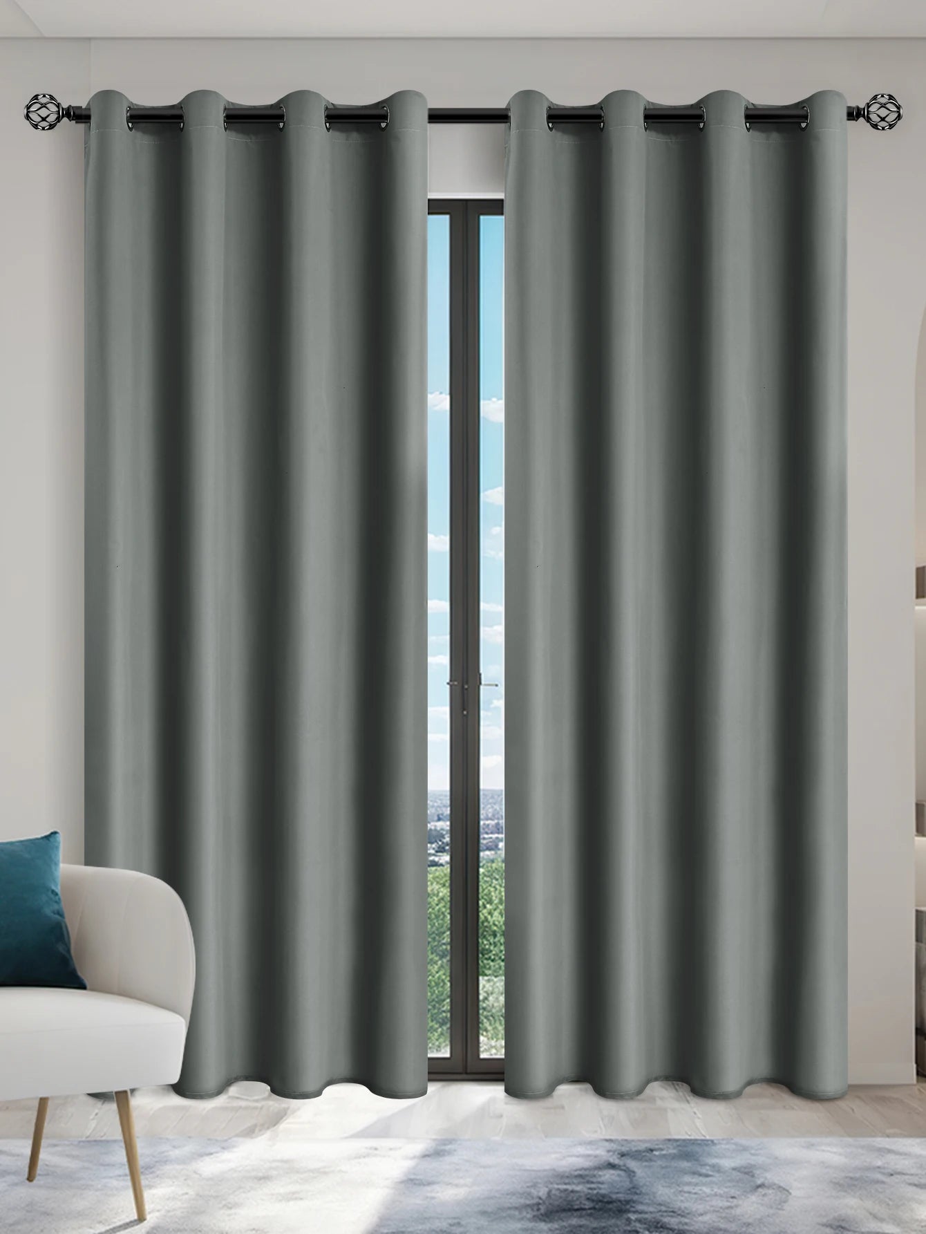 Blackout Curtains Grommets, Total Privacy Drapes Bedroom, in USA