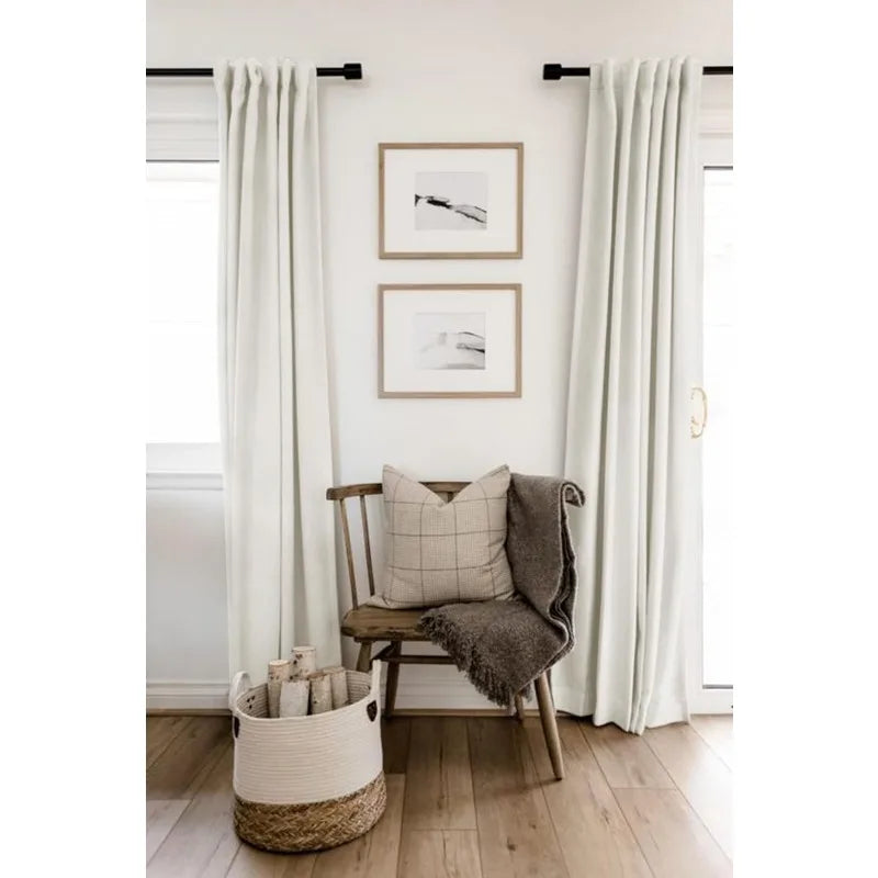 Blackout Shield Linen Blackout Curtains Bedroom in USA