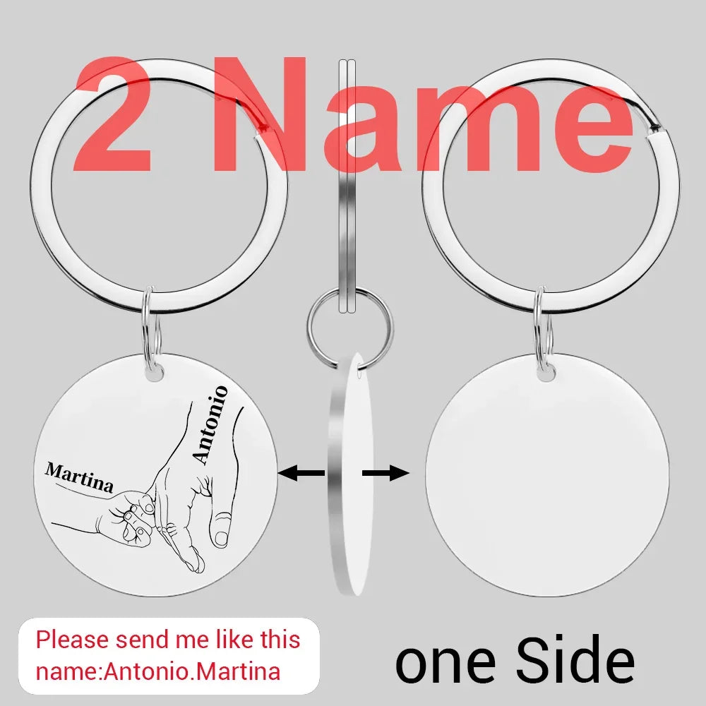 Personalized Keychain Love Gifts Customized Name Ring in USA