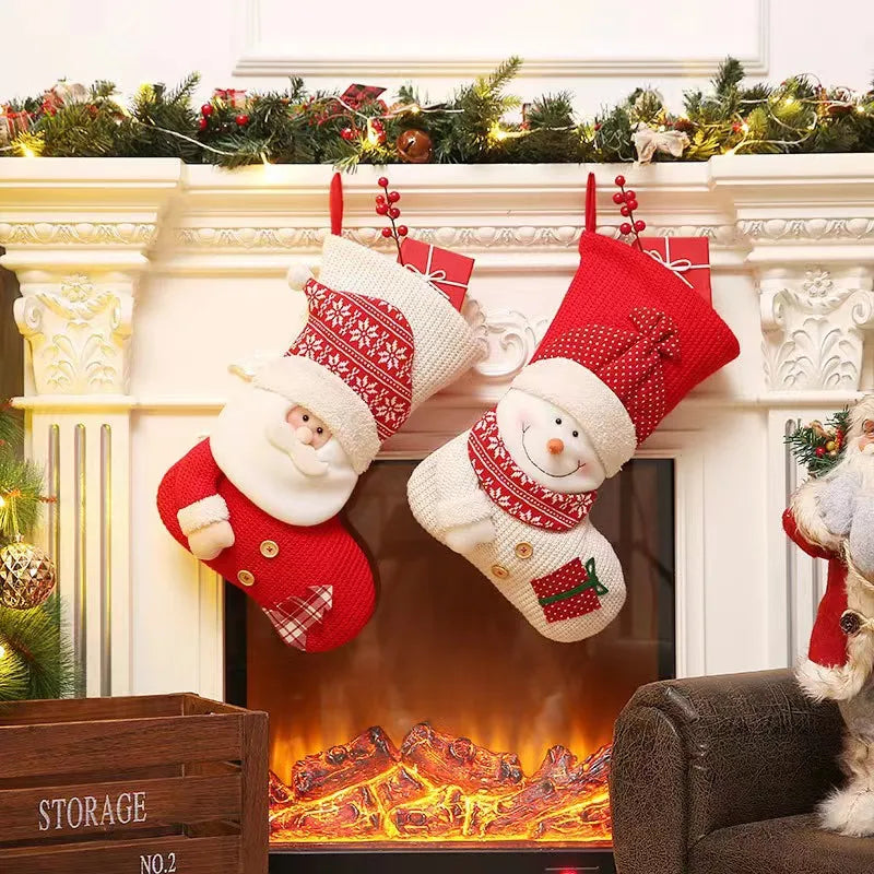 Holiday Stair Handrail Fireplace DIY Xmas Tree New Year Decoration in USA