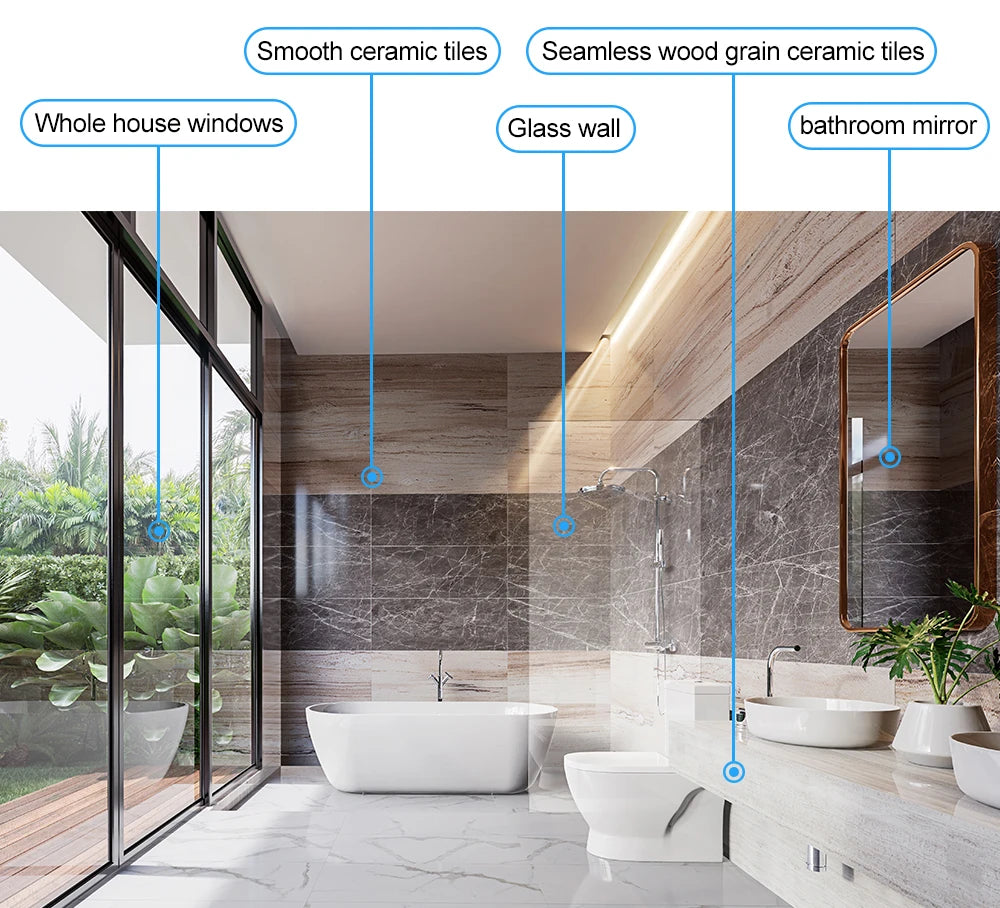 Robot Window cleaner ABIR WD8,Dual Water Spray,Smart Memory