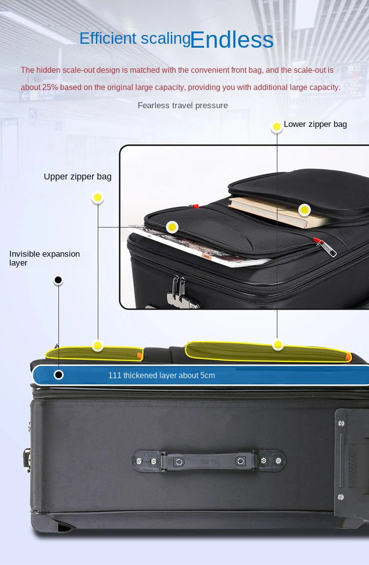 Large capacity Travel Suitcase Trolley Bag in USA