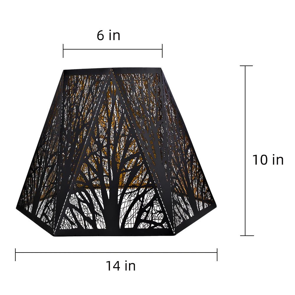 black forest style metal lampshade table lamp floor lamp IN USA.