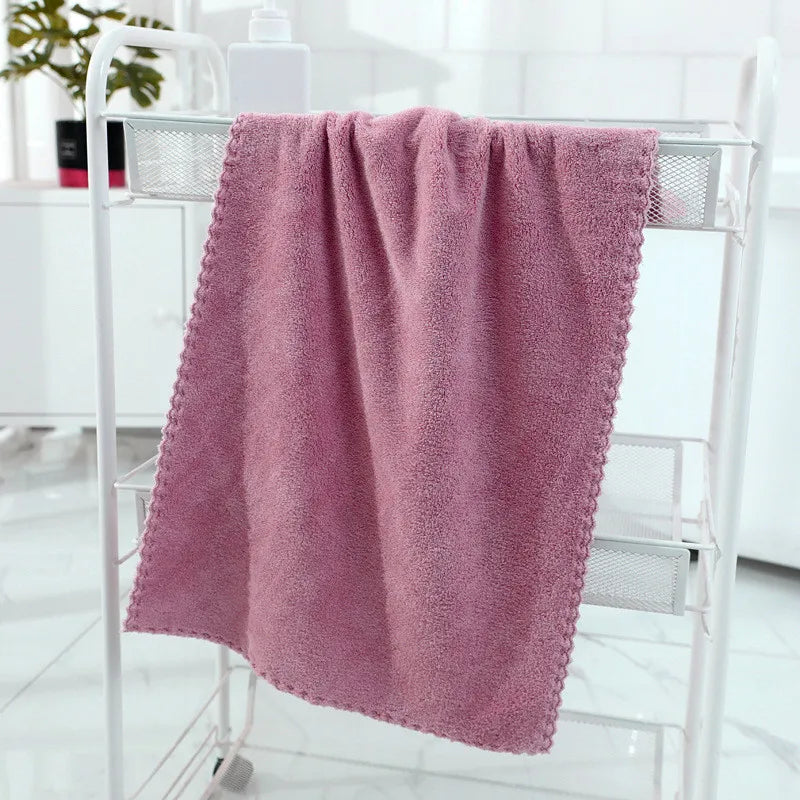 Microfiber Coral Velvet Face Towel Absorbent Cleaning Towel