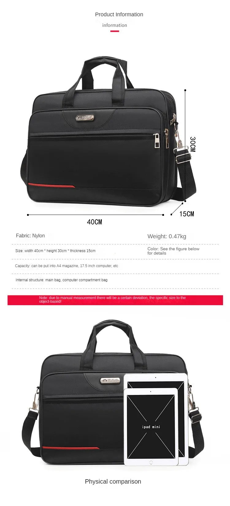 Briefcase Business Document Information Storage Bags in USA