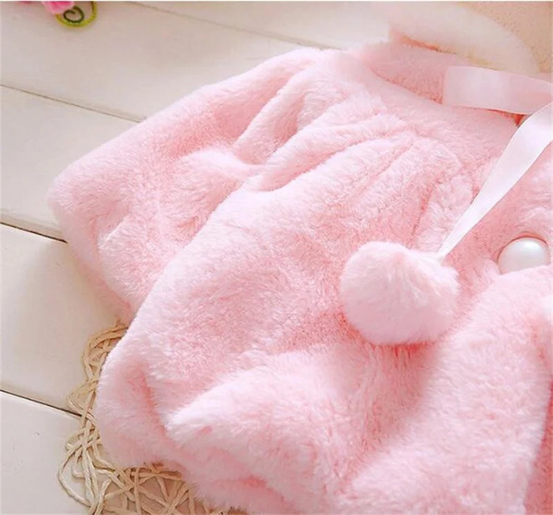 Baby girl clothes winter coat thick warm wool in USA