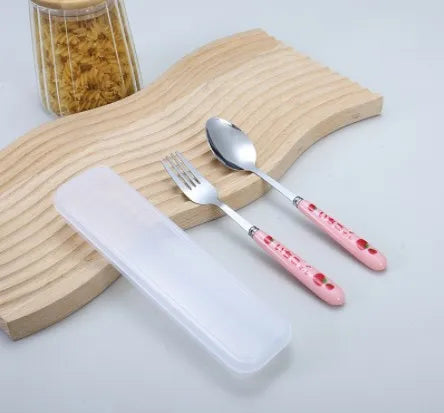 Portable Chopstick Fork Spoon With Storage Box in USA.