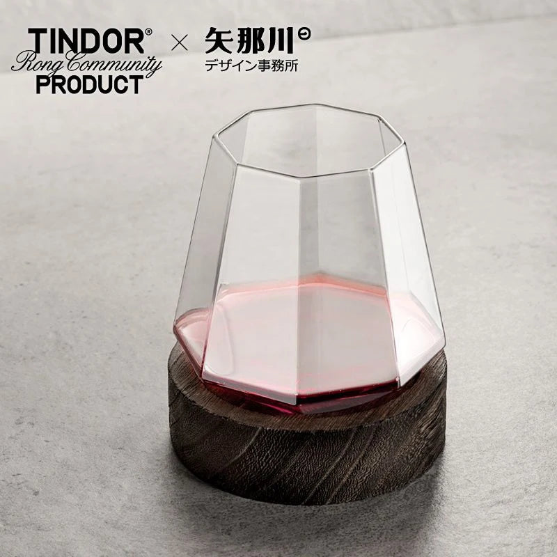 Creative Crystal Shape Glass Transparent Glasses Drinking in USA.