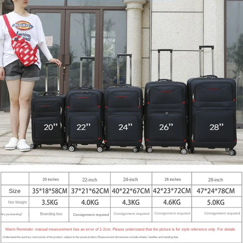 Large capacity Travel Suitcase Trolley Bag in USA