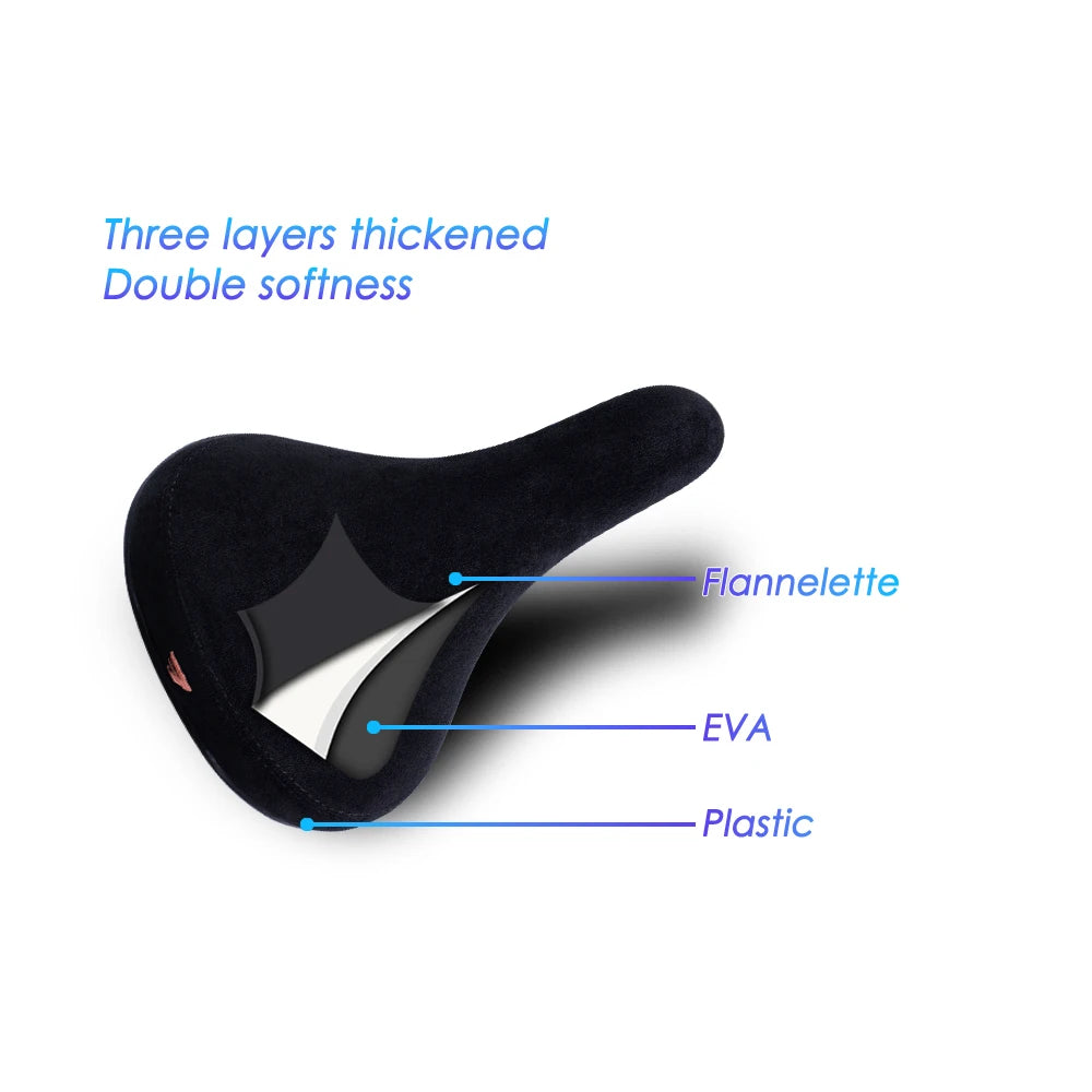 Funsea Bicycle Saddle Wheelie Black Logos in USA.