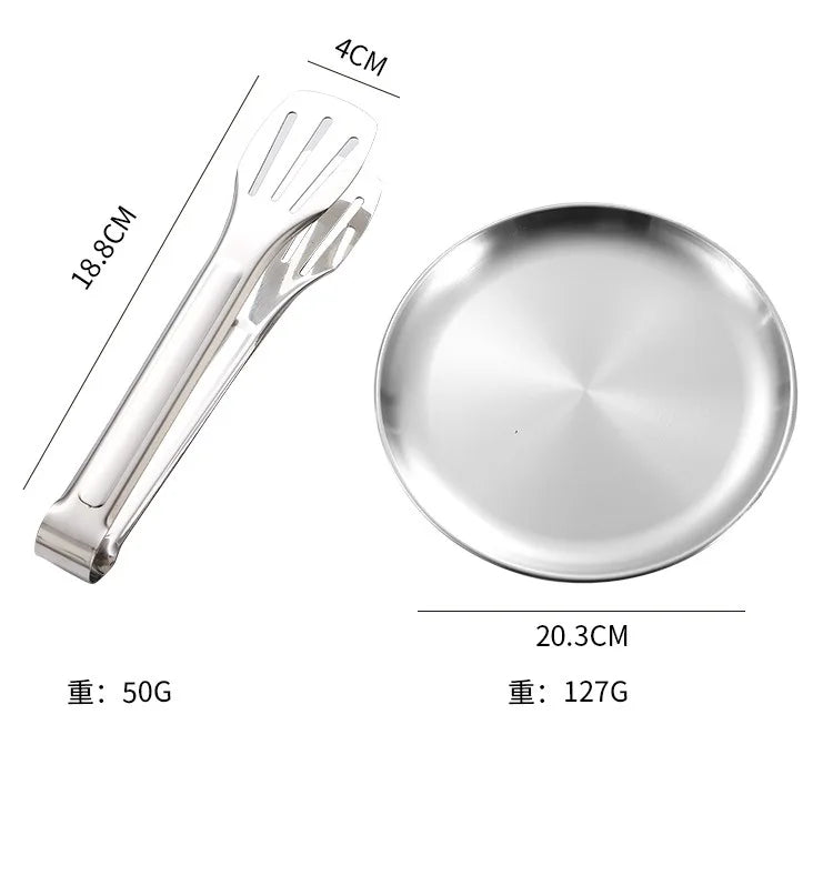 Stainless Steel Outdoor Portable Tableware Set