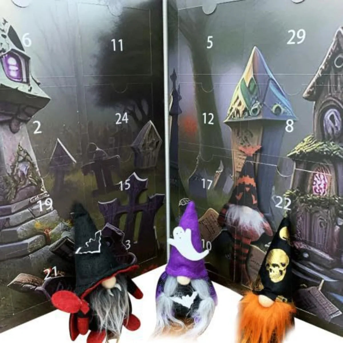 Halloween Advent Calendar Table Decoration Holiday Home Decoration Puz