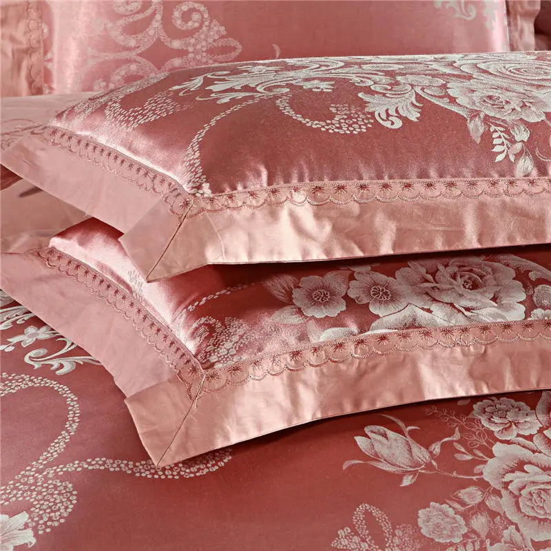 Bedding Sets Floral Grey Pink Comfort Duvet Pillowcase Flat Bed