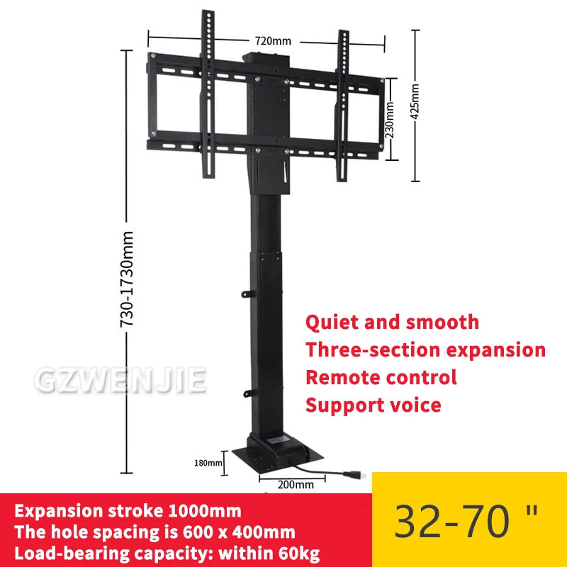 Motorized TV Lift for TVs Height Adjustable TV Stand in USA.