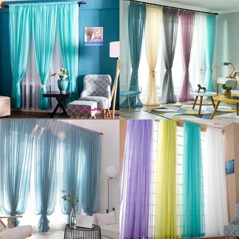 Free Customization Sheer Tulle Curtains Shading IN USA.