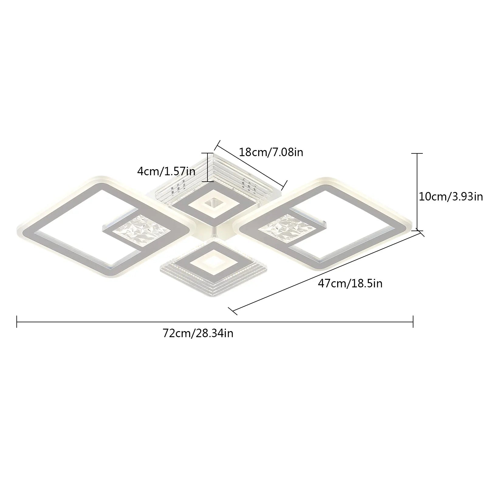 Modern Embedded LED Acrylic Ceiling Light IN USA.