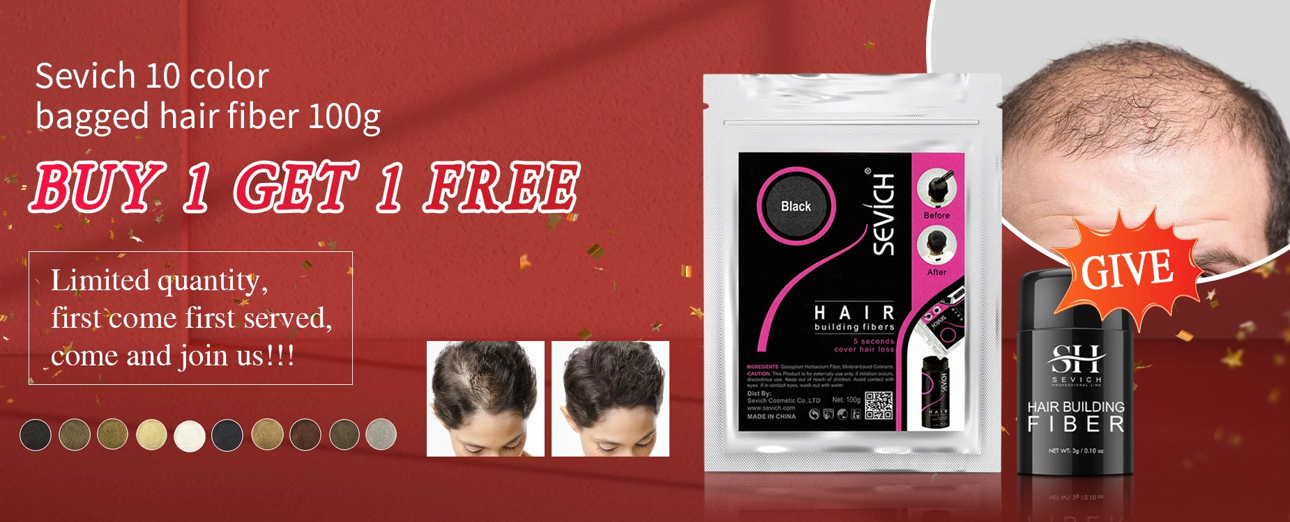 Hair Fiber Powder+Hair Styling Spray+Nozzle Applicator in USA