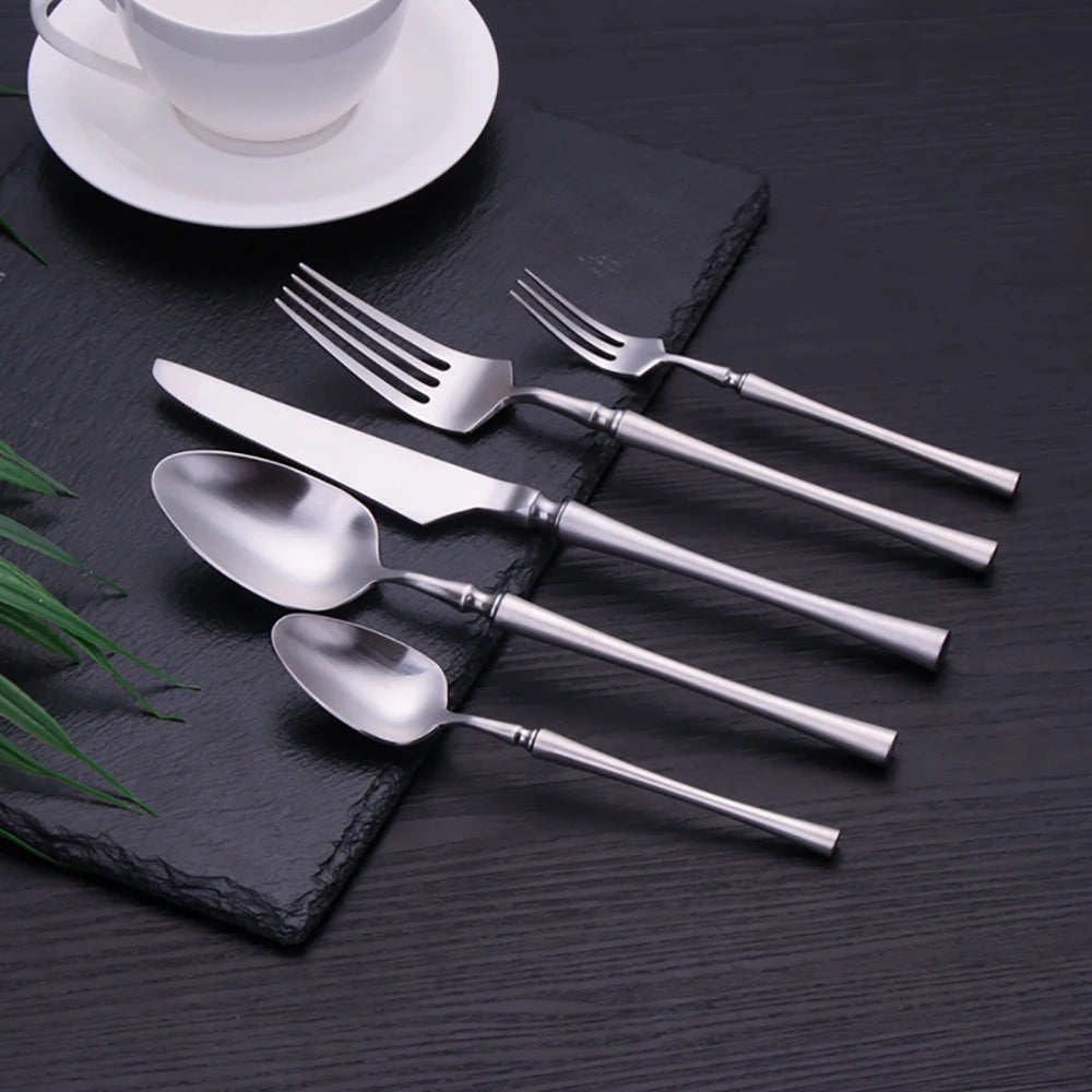 Pcs Gold Tableware Dinnerware Stainless Steel Cutlery Set