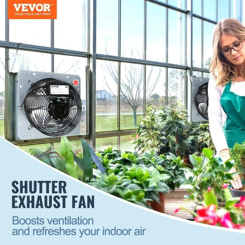 Aluminum Shutter Exhaust Fan Wall-Mount Ventilator in USA.