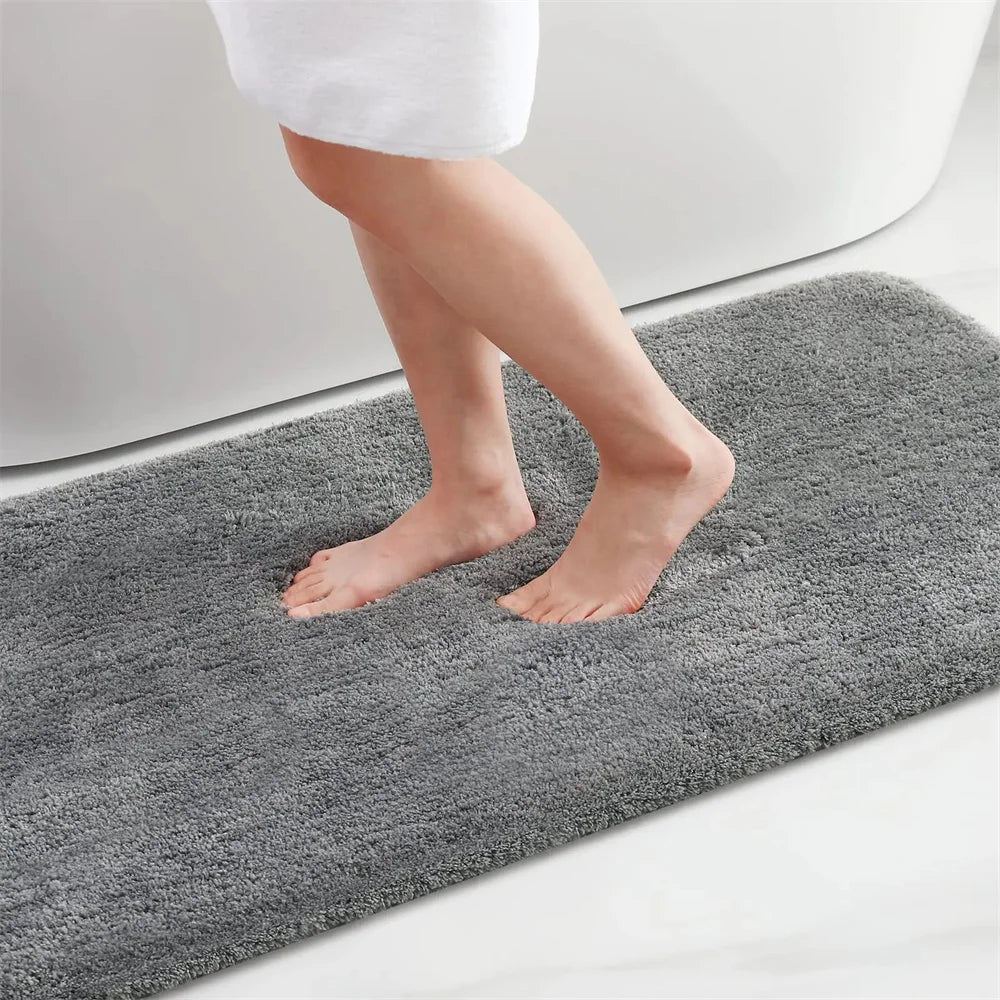 Olanly Soft Bathroom Plush Rug Absorbent Quick Dry Bath Mat