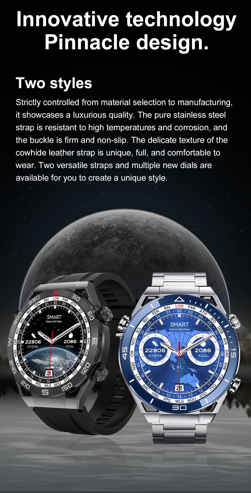 GPS Tracker Smartwatch Men NFC Bluetooth Call IN USA.