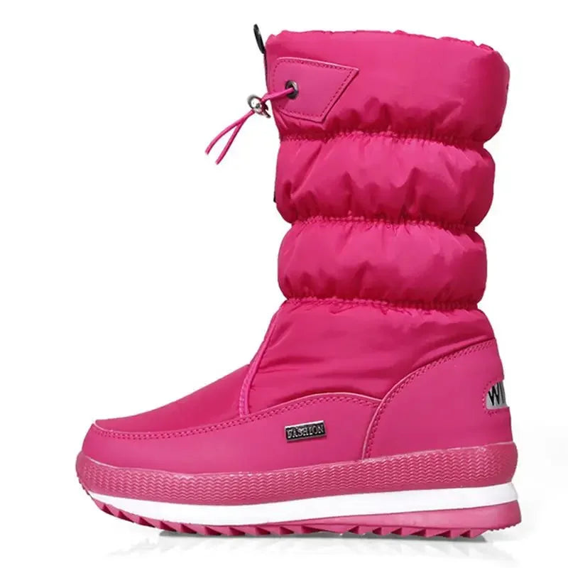 Women Snow Boots Platform Winter Boots Thick Plush Waterproof in USA