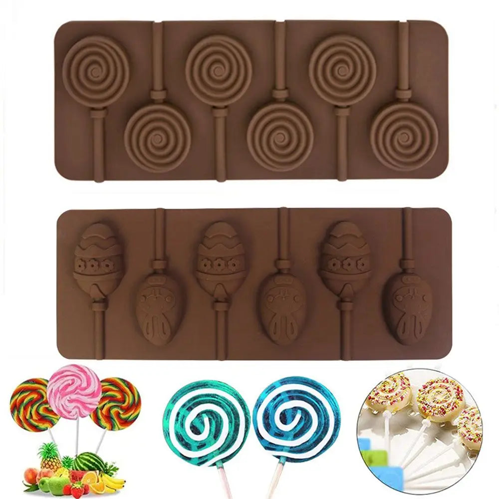 Lollipop Silicone Mold Chewing Gum Marzipan Fudge in USA