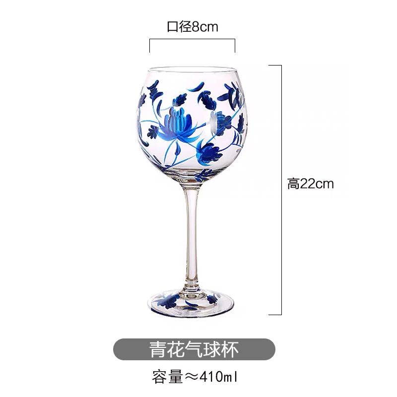 Hand Painted Wine Glass, Champagne Cup, Goblet, Crystal Cups in USA.