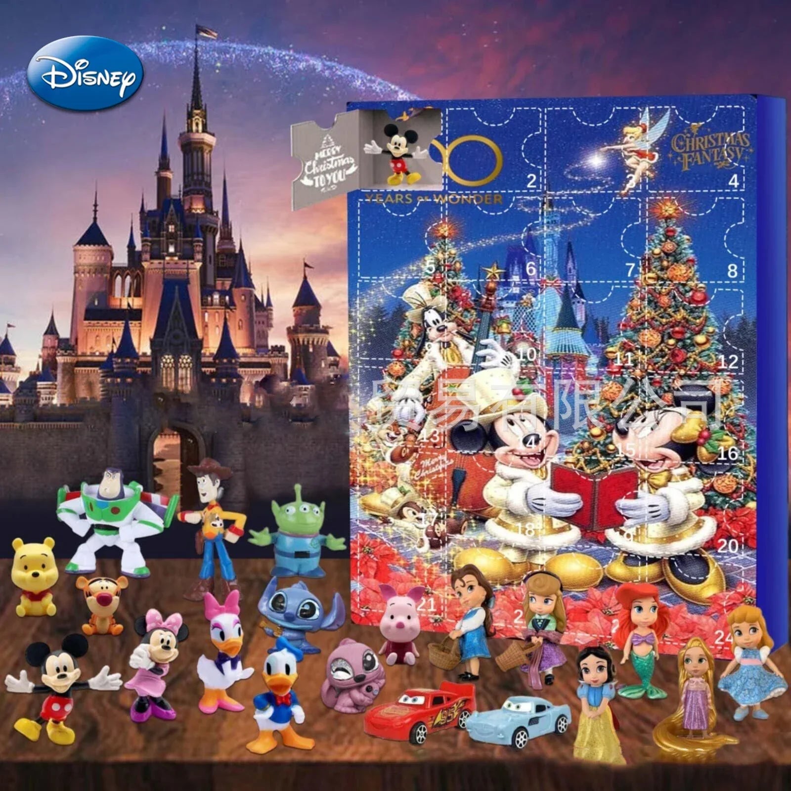 Disney Anime Lilo and Stitch Christmas Advent Calendar Box