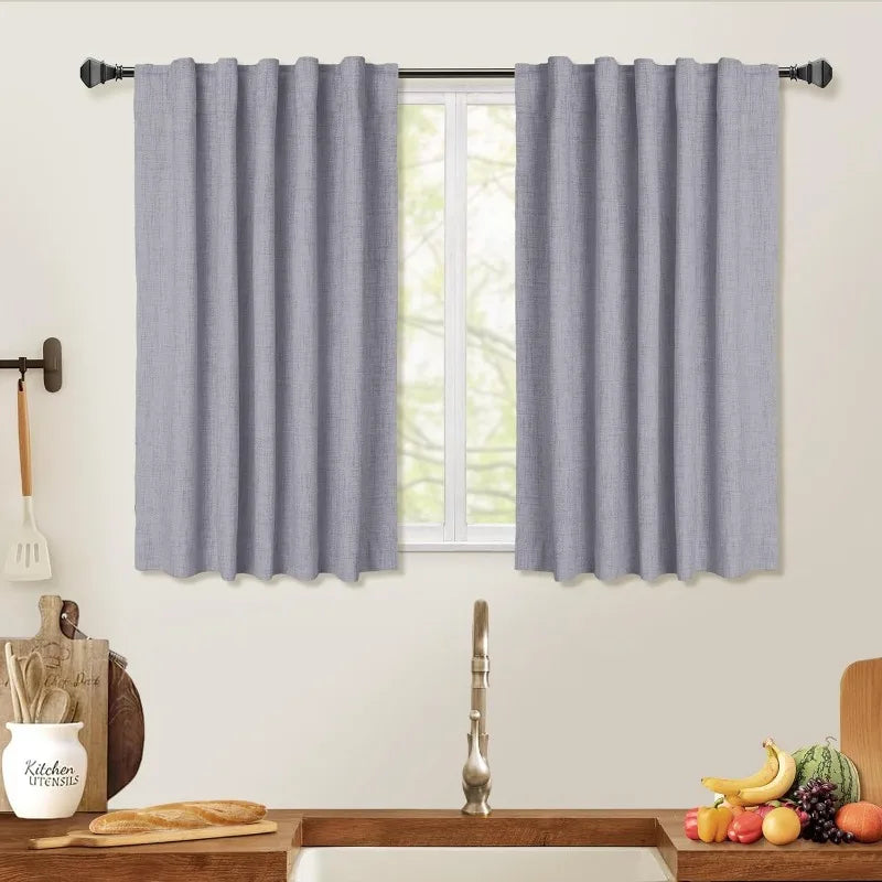 Blackout Shield Linen Blackout Curtains Bedroom in USA