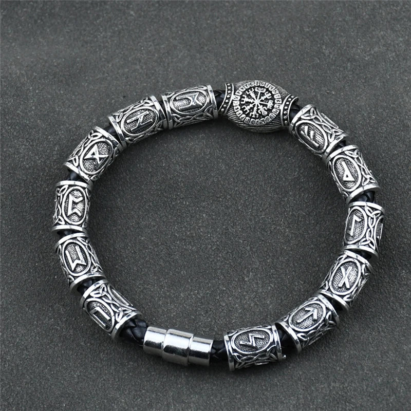 Norse Runic Runes Beads Charm Vikings Accessories Womens Mens in USA