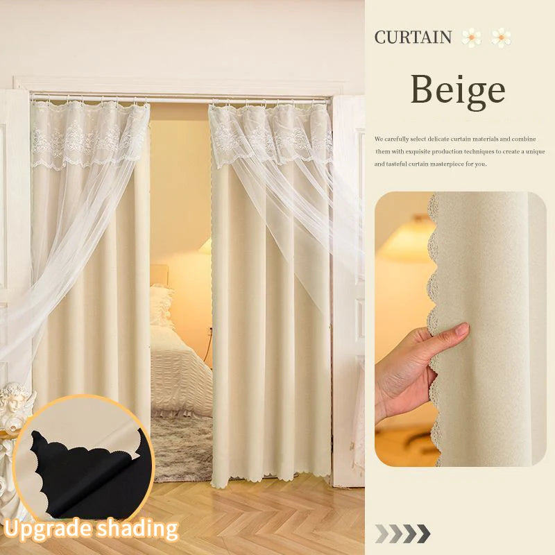 Ins Lace Curtains Window Hanging Curtains Living Room Bedroom in USA.