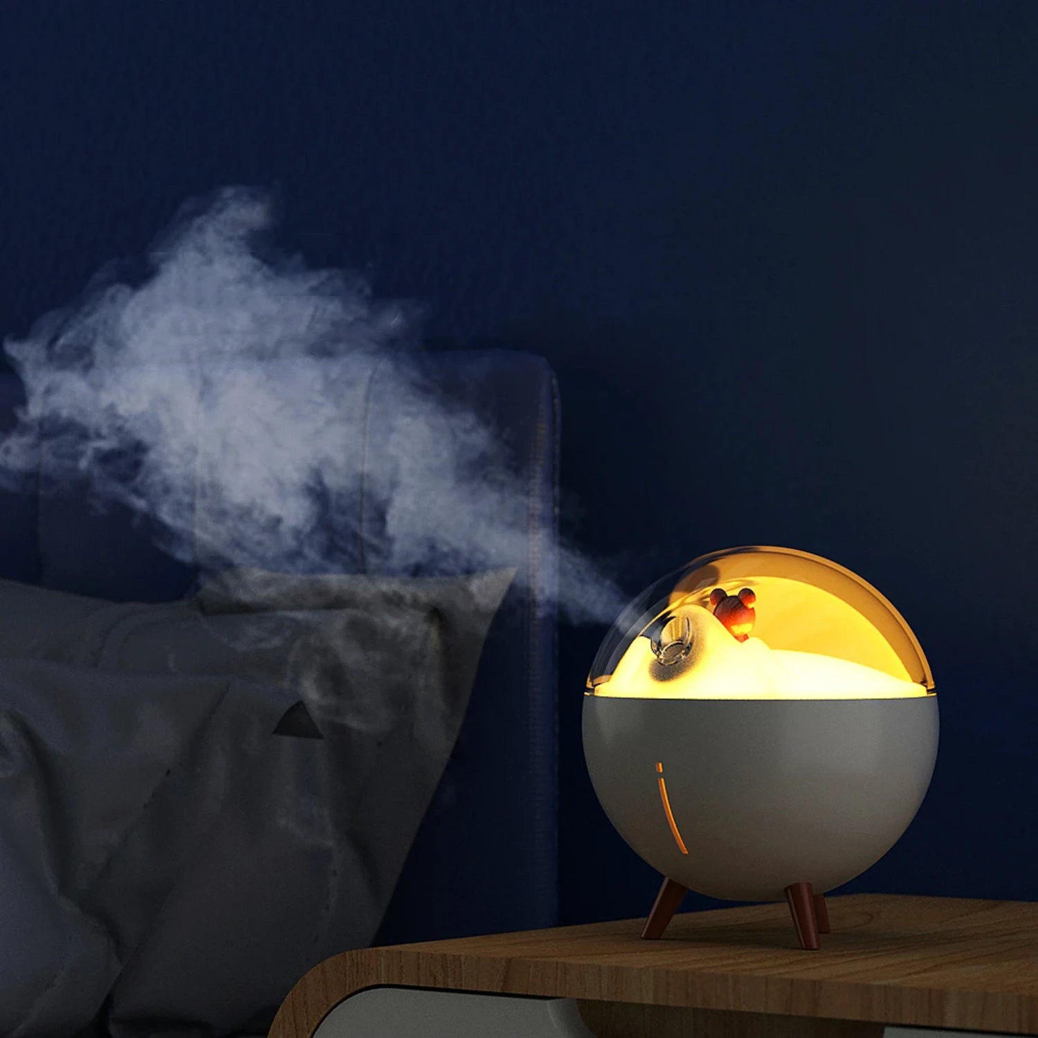 Air Humidifier with Ultrasonic Technology and LED in USA.