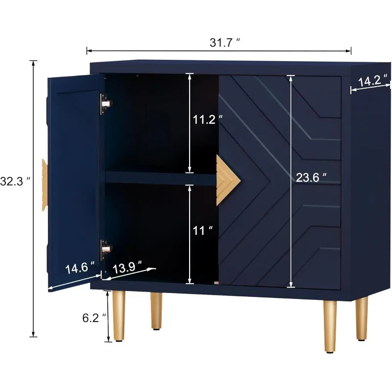 Sideboard Storage Cabinet Doors, Accent Cabinet Decorative IN USA.