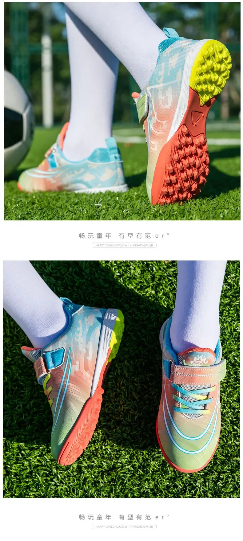 Childrens Soccer Shoes for Girl Outdoor Sports Society Professional Fo