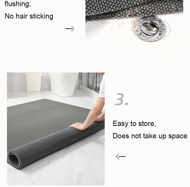 NEW Bathroom Carpet Honeycomb Foot Mat Bathroom Anti-slip